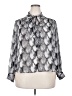 Worthington 100% Polyester Silver Long Sleeve Blouse Size XXL - photo 1