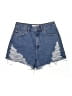 Topshop Blue Denim Shorts Size 6 - photo 1