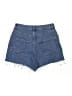 Topshop Blue Denim Shorts Size 6 - photo 2