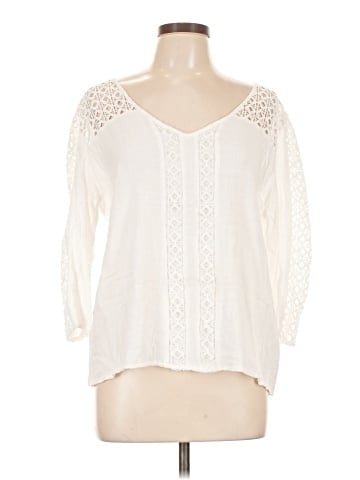 Ethyl 3/4 Sleeve Blouse (view 1)