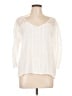 Ethyl 100% Rayon Ivory 3/4 Sleeve Blouse Size L - photo 1