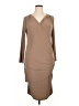 Bailey Solid Tan Cocktail Dress Size XL - photo 1