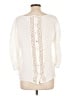 Ethyl 100% Rayon Ivory 3/4 Sleeve Blouse Size L - photo 2