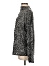 INC International Concepts Animal Print Gray Turtleneck Sweater Size L - photo 5