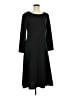 North Style Solid Black Casual Dress Size M - photo 1