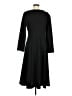North Style Solid Black Casual Dress Size M - photo 2
