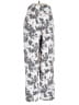 Free People 100% Polyester Print Silver Casual Pants Size 4 - photo 2