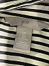 H&M 100% Polyester Stripes Ivory Long Sleeve Blouse Size L - photo 7