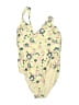 Vero Moda Floral Yellow One Piece Swimsuit Size M - photo 1