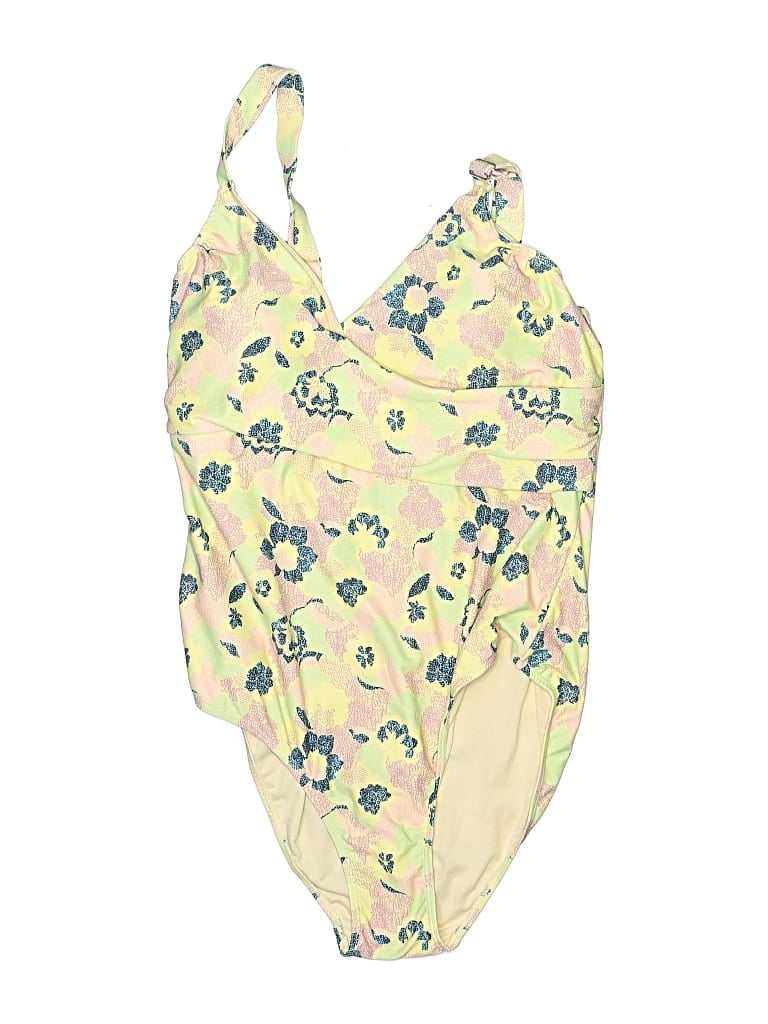 Pre-owned Vero Moda One Piece Swimsuit In Yellow