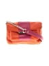 Talbots 100% Leather Color Block Orange Leather Shoulder Bag One size - photo 1