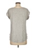 Spense Silver Short Sleeve Blouse Size M - photo 2