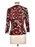 AGB Red 3/4 Sleeve Blouse Size L - photo 2