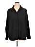 MNG 100% Polyester Solid Black Long Sleeve Blouse Size 16 - photo 1