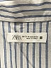 Zara Stripes Silver Short Sleeve Button-Down Shirt Size 13 - 14 - photo 3
