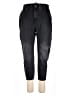 Zara 100% Cotton Solid Black Jeans Size M (estimated) - photo 1