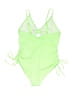 Unbranded Solid Green One Piece Swimsuit Size 1X - photo 2