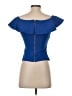 Ted Baker London Blue Short Sleeve Top Size 2 (0) - photo 2