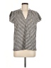 CeCe Houndstooth Silver Short Sleeve T-Shirt Size M - photo 1