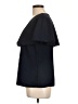 Trina Turk 100% Polyester Solid Black Short Sleeve Blouse Size L - photo 5