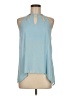 Charming Charlie 100% Polyester Blue Sleeveless Blouse Size M - photo 1