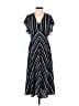 Leith 100% Polyester Stripes Black Casual Dress Size XXS - photo 1