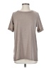 L Love Gray Short Sleeve Top Size S - photo 1