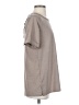 L Love Gray Short Sleeve Top Size S - photo 4