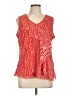 Chico's 100% Polyester Red Sleeveless Blouse Size Lg (2) - photo 1