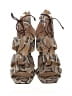 Banana Republic Animal Print Brown Tan Heels Size 8 - photo 2