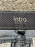 Intro Chevron-herringbone Blue Denim Shorts Size 8 - photo 3