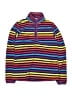 Lands' End 100% Polyester Stripes Purple Track Jacket Size 10 - 12 - photo 1