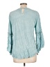 Spense 100% Viscose Teal Long Sleeve Blouse Size L - photo 2