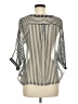 Audrey Ann 100% Polyester Silver 3/4 Sleeve Blouse Size M - photo 2