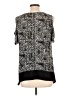Rafaella Black Short Sleeve Blouse Size L - photo 2