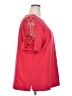 Quacker Factory Red Short Sleeve Top Size 2X - photo 4