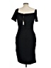 Knitee Solid Black Cocktail Dress Size L - photo 2