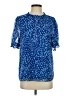 Sugarlips Animal Print Blue Short Sleeve Blouse Size S - photo 1