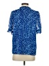 Sugarlips Animal Print Blue Short Sleeve Blouse Size S - photo 2