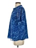 Sugarlips Animal Print Blue Short Sleeve Blouse Size S - photo 5