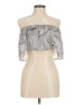 L'Atiste by Amy 100% Polyester Silver Tube Top Size M - photo 1