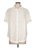 Torrid Stars Ivory Short Sleeve Button-Down Shirt Size Lg Plus (0) - photo 1