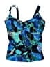 Athleta Floral Blue Swimsuit Top Size Sm - Lg (32D) - photo 1