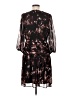DKNY 100% Polyester Print Black Cocktail Dress Size 8 - photo 2
