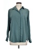 Nine West 100% Polyester Teal Long Sleeve Blouse Size L (petite) - photo 1