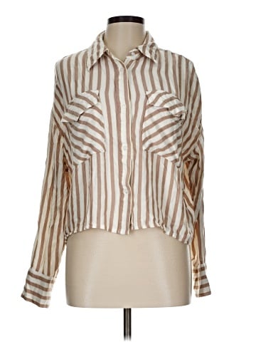 Express Long Sleeve Button-Down Shirt (view 1)