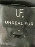 Unreal Fur Black Trenchcoat Size 2X - photo 6