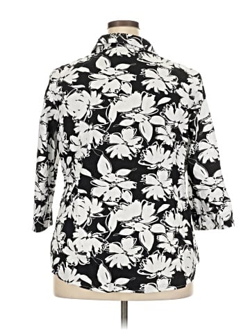Alia 3/4 Sleeve Button-Down Shirt (view 2)