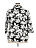 Alia Floral Black 3/4 Sleeve Button-Down Shirt Size 20W - photo 2