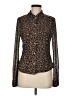 Sanctuary Animal Print Brown Long Sleeve Blouse Size M - photo 1